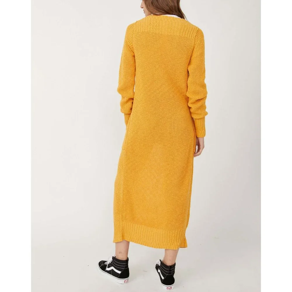 🎉LAST CHANCE🎉 NWT Free People It's Alright Cardi / Golden Apricot Combo - Picture 3 of 6